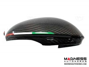 Alfa Romeo Giulia Mirror Covers - Carbon Fiber - Full Replacements - GTA Style